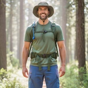 Orvis Mens Tech Cargo Shorts Nylon Spandex Blend Hiking Outdoor Gray Size 32‎